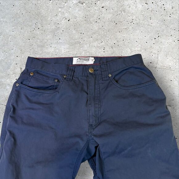 Mountain Khakis AMK Navy Blue Pants Men’s Size 32x34 Straight Slim Tailored Fit - Picture 2 of 10